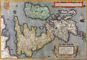 Carte de Grande-Bretagne, 1587