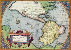 Amérique, ou le Nouveau Monde : Du Theatrum Orbis Terrarum par Abraham Ortelius, 1570