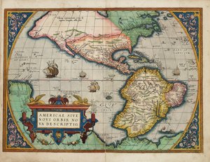 Americae Sive Novi Orbis, Nova Descriptio (Les Amériques ou le Nouveau Monde, nouvellement décrit)