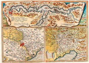 Larii Lacus Vulgo Tertorii Romani Fori Iulii. Carte géographique du nord de l