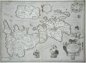 Carte de la Grande-Bretagne et de l