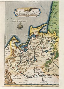 Carte de la Prusse, du Theatrum Orbis Terrarum par Abraham Ortelius - Abraham Ortelius