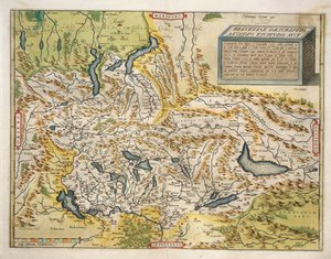 Carte de la Suisse, du Theatrum Orbis Terrarum par Abraham Ortelius - Abraham Ortelius