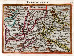 Carte de la Transylvanie 1590