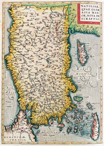 Natoliae, Quae Olim Asia Minor Nova Descriptio Carte géographique du territoire de l