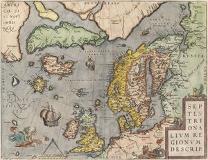 La mer Baltique De: Theatrum Orbis Terrarum, vers 1608-1610