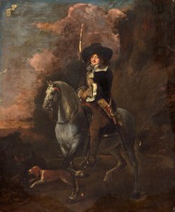 Cavalier sur un cheval gris, vers 1660
