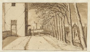 Vue le long du mur de la ville d