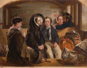 Deuxième classe - La séparation. Ainsi nous nous séparons riches en chagrin, nous séparant pauvres, 1855 - Abraham Solomon