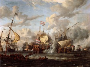 La Bataille navale de Texel - Abraham Storck