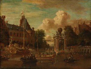 La légation moscovite visitant Amsterdam, 29 août 1697 - Abraham Storck