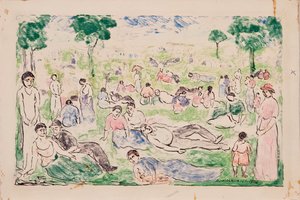 Parc avec des figures, 1908