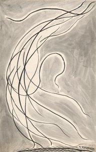 Lignes Rythmiques: Abstraction de Danse - Abraham Walkowitz