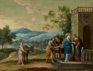 La Visitation : Marie et Elisabeth se serrant la main - Abraham Willemsens