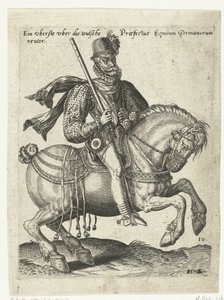 Commandant cavalier allemand - Abraham de Bruyn (attributed to)