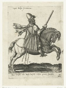 Cavalier néerlandais avec carabine - Abraham de Bruyn (attributed to)