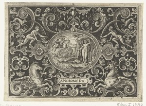 Cartouche : Persée libère Andromède - Abraham de Bruyn