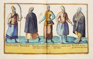 Costumes du XVIe siècle de Omnium Poene Gentium Imagines, publié à Cologne