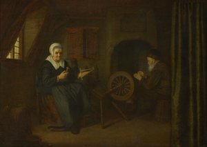 Tobie et Anna, vers 1657-1658 - Abraham de Pape
