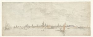 Vue de Flessingue - Abraham de Verwer