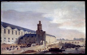 Vue de la Porte Neuve et de la Galerie du Louvre vers 1640
