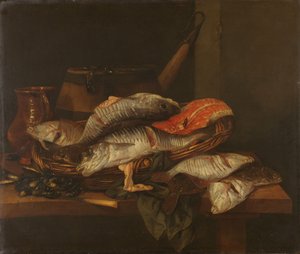 Nature morte avec poissons - Abraham van Beyeren