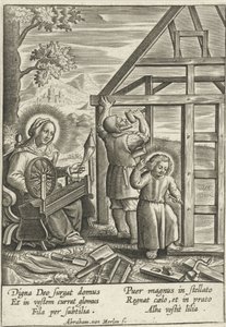 Le Christ aide Joseph à construire une maison - Abraham van Merlen