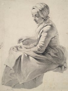 Femme assise - Abraham van Strij