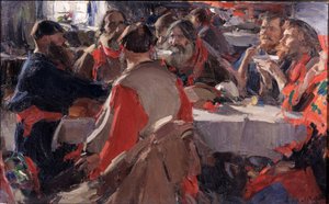 Dégustation de thé - Abram Efimovich Arkhipov