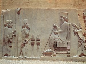 Un officier mède rendant hommage au roi Darius I, du Trésor, vers 515 av. J.-C. - Achaemenid