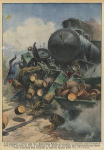 À un passage à niveau sur la ligne Montebelluna-Padoue, un camion avec remorque ?