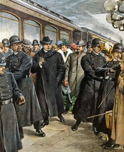 Arrivée du compositeur italien Pietro Mascagni à New York - Achille Beltrame