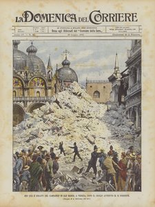 Ce qui reste du campanile de Saint-Marc, à Venise, après l