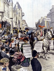 Manifestations à Londres en septembre 1908 - Achille Beltrame
