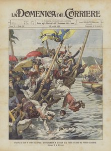 Pendant les compétitions de natation à La Spezia, l