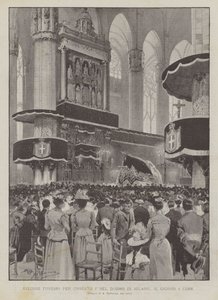 Funérailles pour Humbert Ier dans la cathédrale de Milan, le 4 courant