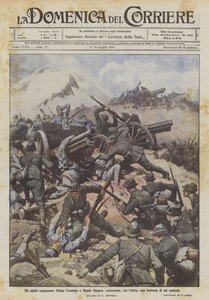 Les alpins prennent Malga Fossetta et Monte Magari, capturant, entre autres, une batterie de six canons
