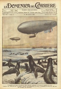 Les dirigeables dans le royaume des glaces - Achille Beltrame
