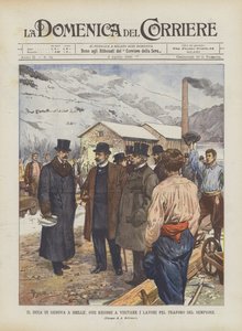 Le duc de Gênes à Iselle, où il s
