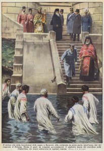 Le curieux rite de la bénédiction des eaux, à Bucarest