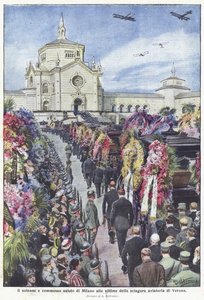 Le salut solennel et ému de Milan aux victimes de la catastrophe aérienne de Vérone - Achille Beltrame