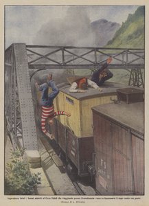 Imprudences fatales, Bohémiens du Cirque Sidoli voyageant près de Domodossola - Achille Beltrame