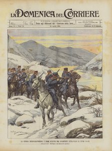 La guerre russo-japonaise, les premiers affrontements entre avant-postes à travers la rivière Ya-lu