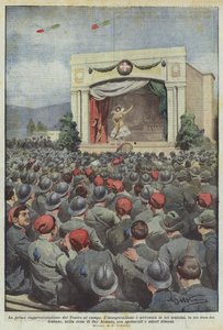 La première représentation du Théâtre au camp