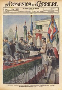 La clôture solennelle du troisième Championnat de gymnastique militaire à Milan