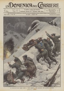 Les trouvailles de nos alpins, barils et traîneaux explosifs précipités sur les positions autrichiennes - Achille Beltrame