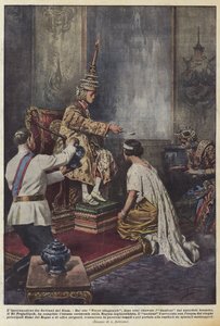 Le couronnement des souverains du Siam - Achille Beltrame