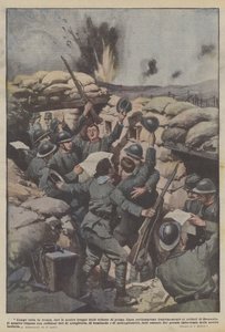 Le long de tout le front, hier, nos troupes des tranchées de première ligne acclamaient
