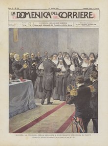 Modène, la remise de la médaille à sœur Céleste, une héroïne de la charité