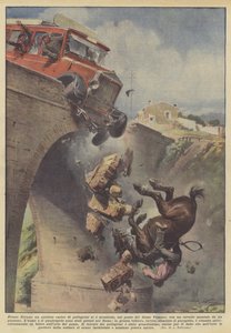 Près de Teramo, un autobus rempli de pèlerins est entré en collision, sur le pont de la rivière Vomano - Achille Beltrame